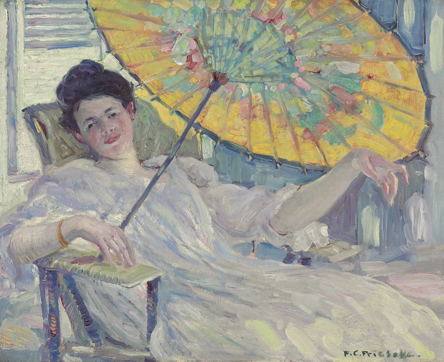 Donna con parasole